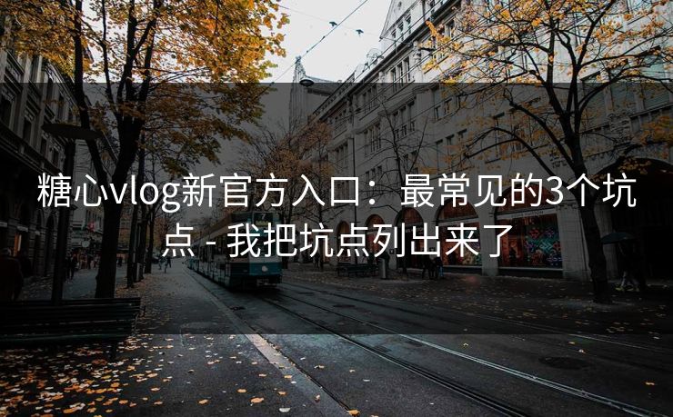 糖心vlog新官方入口：最常见的3个坑点 - 我把坑点列出来了